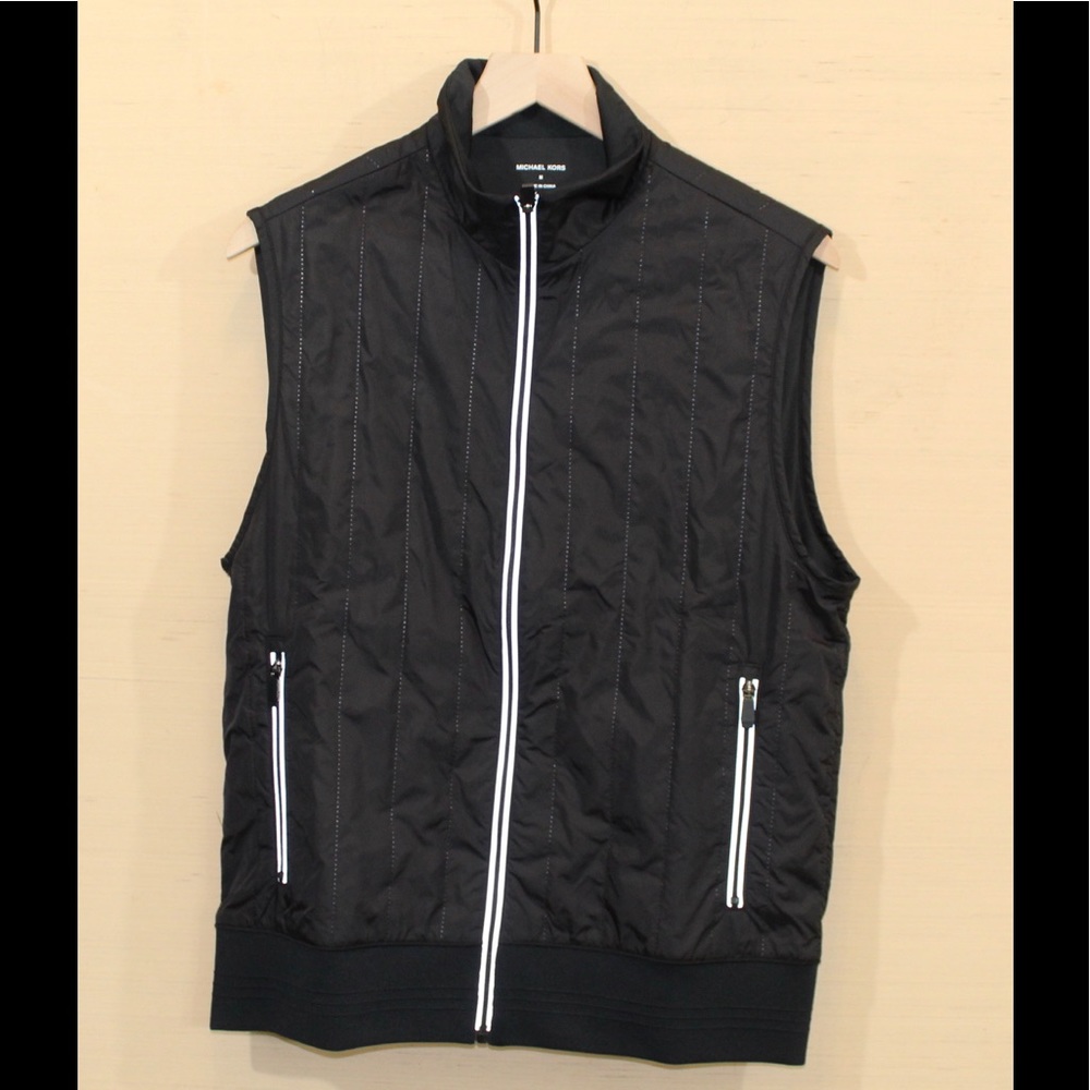 Men’s Michael Kors Quilted Jersey Vest Medium NWT - Picture 3 of 5